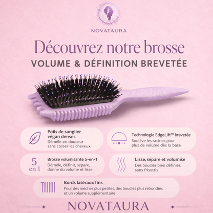 Brosse NovaCurl Violet: Marre des frisottis et des boucles sans forme ?