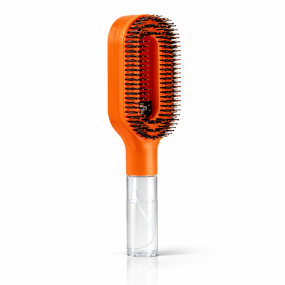 Brushydro Bleu: Brosse Vaporisateur 2-en-1 – Démêle & Hydrate