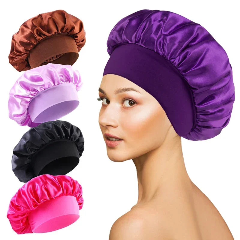🌙 Bonnet de Nuit en Soie Satinée